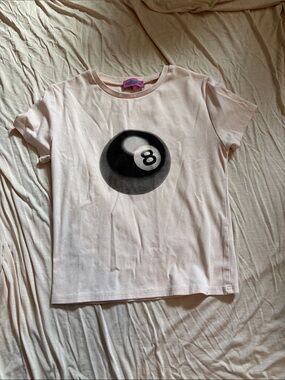Edikted Pale Pink 8-Ball Graphic Tee